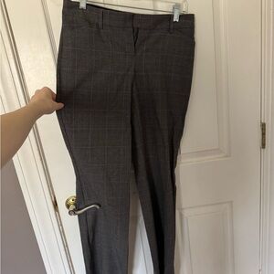 Express Charcoal Checkered Women's Pants